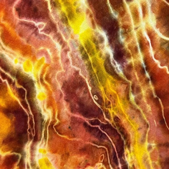 Hand dyed by me- Women's Tie Dye Asymmetrical Cardigan geode style - Picture 5 of 5